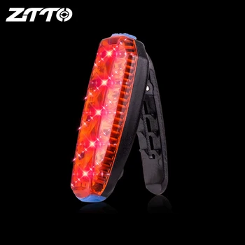 ZTTO Lampu Belakang Sepeda LED Tas Klip Lari Lampu USB Tahan Air Olahraga Luar Ruangan Baterai Li Isi Ulang Sepeda Jalan WR03