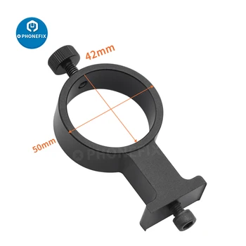 42mm 50mm Cincin Penahan Lensa Braket Pemfokusan Adaptor Dudukan Fokus untuk Dudukan Kamera Mikroskop Monokuler Digital HDMI USB Vdieo