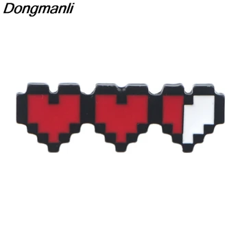 P4203 Dongmanli Permainan Strip Darah Enamel Pin dan Bros untuk Wanita Fashion Kerah Pin Tas Ransel Lencana Hadiah