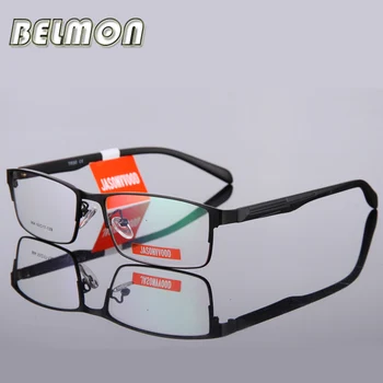 Belmon Bingkai Kacamata Pria Kacamata Optik Komputer Bingkai Kacamata untuk Pria Lensa Bening Transparan Armacao De RS009
