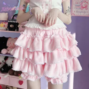 Harajuku Loli Gadis Manis Lolita Celana Pendek Celana Lembut Gadis Pengetuk Rok Kue-celana AFC1831