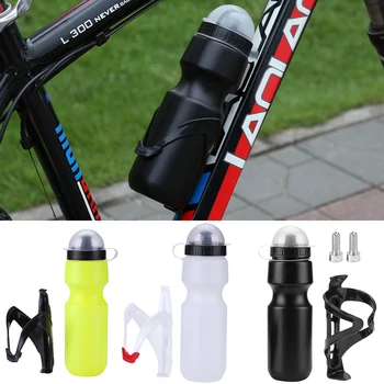 650 Ml Sepeda Gunung Bersepeda Air Minum Botol+Pemegang Kandang Olahraga Luar Ruangan Plastik Portable Ketel Botol Air Air Minum