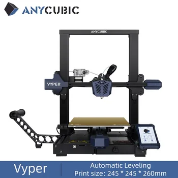 Printer 3D ANYCUBIC Vyper Printer 3D FDM Leveling Otomatis Terbaru Dengan Ukuran Pencetakan 245 * 245 * 260mm Printer 3D