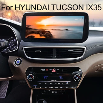 Stereo Musik Mobil Layar 12,3 inci untuk HYUNDAI TUCSON IX35 2018 2019 2020 Android 13 Pemutar Video Multimedia Navigasi CarPlay