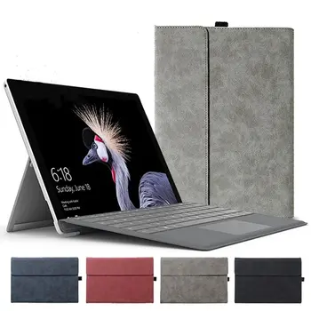 Casing Keyboard untuk Microsoft Surface Pro 9 8X13 Inci Penutup Dudukan Tablet Kulit PU untuk Surface Pro 7 7 plus 6 5 4 12.3 