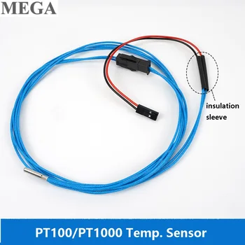PT100 PT1000 Sensor Suhu Sesnor Probe 3*15 Mm Hotend Bagian Printer 3D Pengontrol Termokopel untuk CR10 V6 NF Ujung Panas Gila