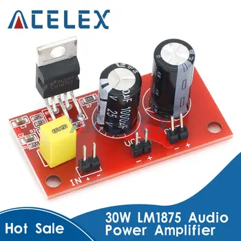 Papan Penguat Daya Audio 30W LM1875 AMP Saluran Tunggal Mono Amplifier DC 12-32V