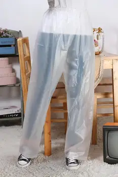 Celana PVC Transparan Bening Celana Tahan Air Mudah Lepas Lepas