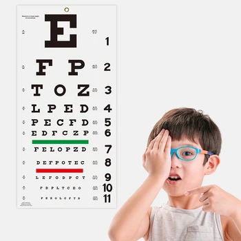 Snellen Eye Chart, Grafik Mata untuk Pemeriksaan Mata 20 Kaki 22ￗ 11 Inci, Grafik Tes Mata Low Vision untuk Pemeriksaan Mata