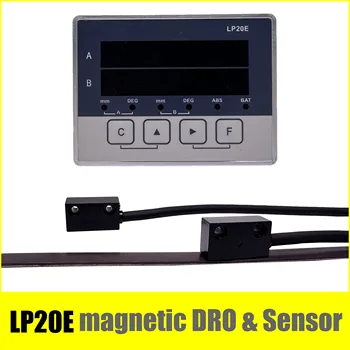 LP20E 2 Sumbu Tampilan Digital DRO Sensor Magnetik Pita Pembacaan Perpindahan Posisi Skala Transduser Encoder Pengerjaan Kayu