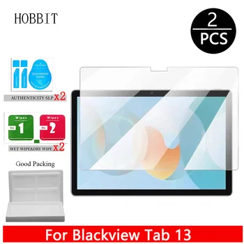 2 buah Film Kaca Tempered untuk Blackview Tab 13 10.1 Inci Tablet PC HD Film Pelindung Bening Kaca Pelindung Layar Anti Guncangan