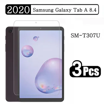 (3 Bungkus) Kaca Temper 9HD untuk Samsung Galaxy Tab A 8.4 SM-T307U Film Pelindung Layar Tablet Anti Gores 2020