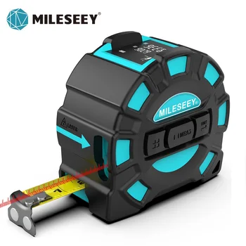 Mileseey DT11 Pengukur Pita Laser, Pengukur Laser Digital 40M 2-In-1, Pengukur Jarak Laser Alat Bangunan Pengukur Perangkat Penggaris