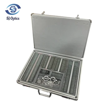 Peralatan Optometri Set Lensa Percobaan WZ-266JS Casing Aluminium Pelek Logam Penuh + Bingkai Gratis