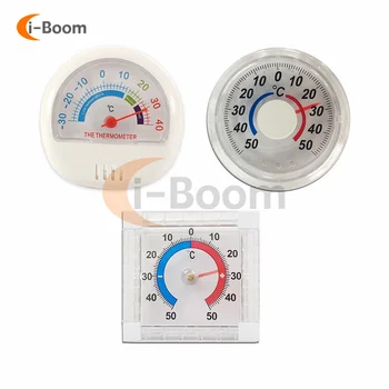 Termometer Akurasi Tinggi Bulat Perekat Diri Untuk Jendela Dinding Luar Ruangan Dalam Ruangan Taman Rumah Kaca