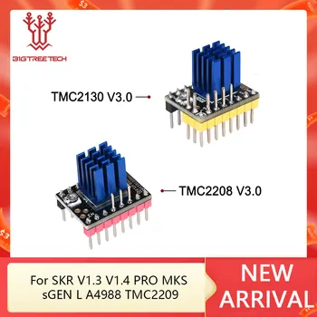 BIGTREETECH TMC2130 V3. 0 SPI TMC2208 Driver Motor Langkah UART Suku Cadang Printer 3D untuk SKR V1. 3 V1. 4 PRO MKS sGEN L A4988 TMC2209