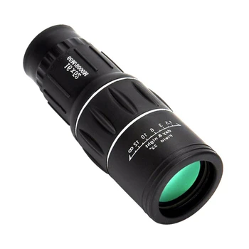 Daya tinggi Compact-Monocular 16x52 Monocular Optik Fokus Ganda Zoom Penglihatan Malam Cahaya Rendah-Hadiah Bermata