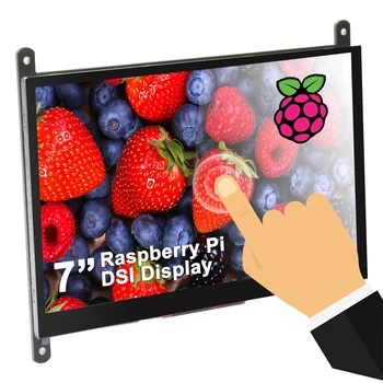 OSOYOO Layar Sentuh DSI 7 Inci Layar LCD Monitor Layar Sentuh Kapasitif Portabel 800x480 untuk Raspberry Pi 4 3 3B+ 2