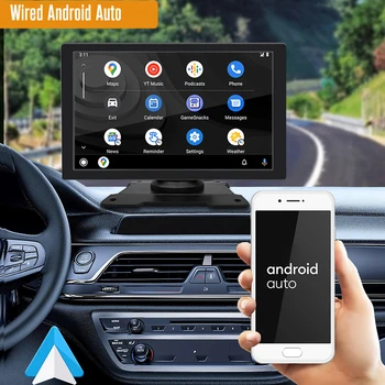 Universal 9 Inci Mobil Radio FM HD Nirkabel Carplay Android Otomatis Bluetooth Audio Video USB Pemutar Stereo Layar Sentuh
