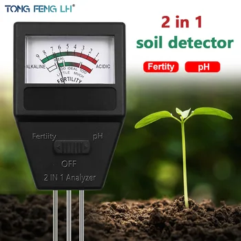 1 BUAH Pengukur Sensor Kelembaban Tanah Penguji pH Subur Tanaman Monitor Kesuburan Keasaman Uji Alkali Penganalisis Tanah Detektor Berkebun