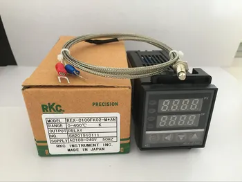Pengontrol Suhu PID RKC Digital Ganda REX-C100 dengan termokopel K, Keluaran Relai / keluaran SSR