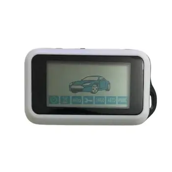 E90 LCD Remote Control Gantungan Kunci untuk Rusia Starline E90 Dua Arah Mobil Sistem Alarm Pencuri Gantungan Kunci Fob