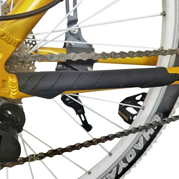 Stiker Pelindung Rangka Sepeda MTB Pelindung Rantai Pelindung Tabung Bawah Stiker Pelindung Silikon Aksesori Sepeda