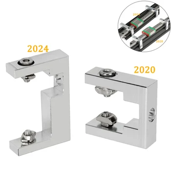 Jalur Landai 2020/2040 Garis Besar Blok Pemasangan Rel Panduan untuk MGN12 Blok Tetap Linier 3D BLV Ender-3 Seri Suku Cadang Printer 3D