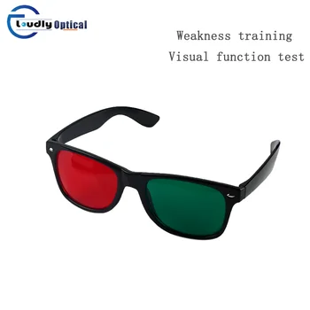 100% Baru Keras Merek Merah Hijau Kacamata Kacamata untuk Amblyopia Pelatihan