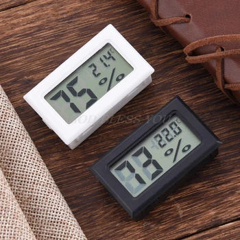 Profesional Mini LCD Digital Thermometer Hygrometer Kelembaban Suhu Kelembaban Sensor Meter Pengukur Suhu Indoor Probe
