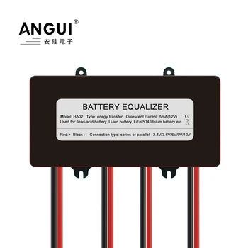 Equalizer Baterai ANGUI HA02 Penyeimbang Tegangan Baterai Li li-ion Baterai Asam Timbal Terhubung Seri Paralel 12/24/36 / 48V