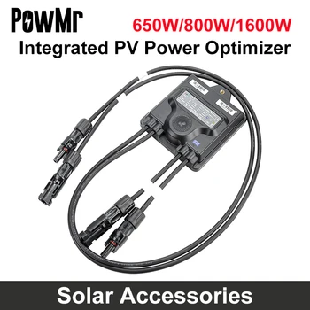 Pengoptimal Daya PV Terintegrasi PowMr untuk Pemantauan Sistem Panel Surya MPPT 650W 800W 1600W Max Input 75V Pembatasan Tegangan Ip68