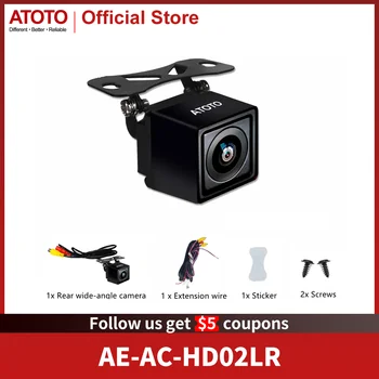Kamera Spion ATOTO AE-AC-HD02LR HD 720P dengan Tampilan Belakang Langsung Untuk Eropa Spanyol Jerman Italia Area dll Kamera Bantuan Parkir