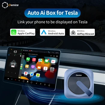 Pembaruan OTA Nirkabel Ownice T1 T3 Penggerak Otomatis Android Carplay Online Untuk Tesla Model 3 Y S X Siri Airplay untuk Waze What'sApp