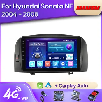 MAMSM Android 12 Radio Mobil untuk Hyundai Sonata NF 2004-2008 Pemutar Video Multimedia Navigasi Stereo GPS 4G Pemutar Otomatis Carplay