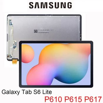 ASLI untuk Samsung Galaxy Tab S6 Lite 10.4 P610 P615 P615N P617 Tampilan Layar LCD Digitizer Sentuh Pengganti Rakitan Lovain