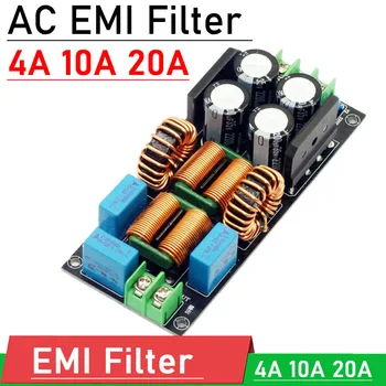4A 10A 20A Filter DAYA EMI AC EMC 110V 220V Filter pemurnian isolator RFI DC daya Murni Kebisingan UNTUK dekoder Audio Amplifier