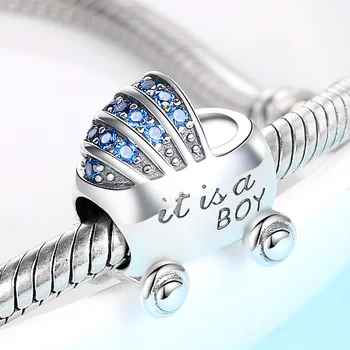 2020 Baru 100% 925 Sterling Silver Charm Beads Son's Love Car Beads Cocok dengan Pesona Eropa Asli untuk Hadiah Perhiasan Pembuatan Gelang