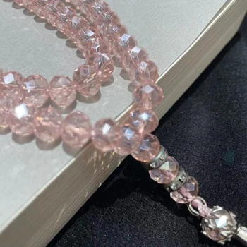99 Kristal Tasbih Gelang Unisex Wanita Pria Di Tangan Muslim Doa Manik-manik Jumbai Liontin Rosario Perhiasan Hadiah